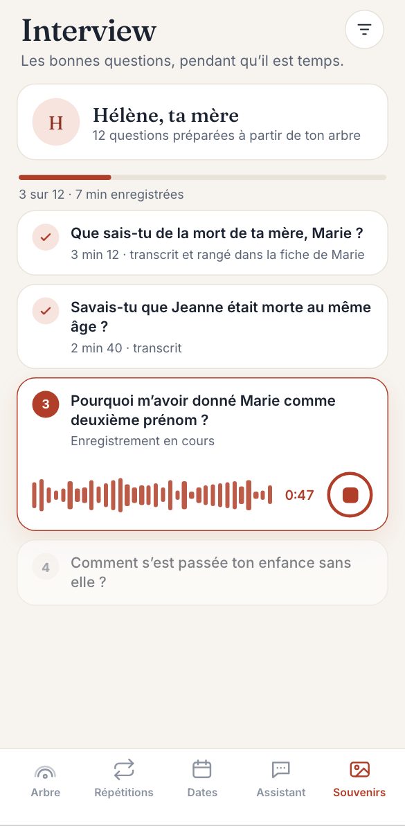 Les interviews